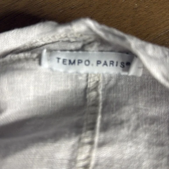 Tempo Paris Linen Jacket size Large - Picture 6 of 9